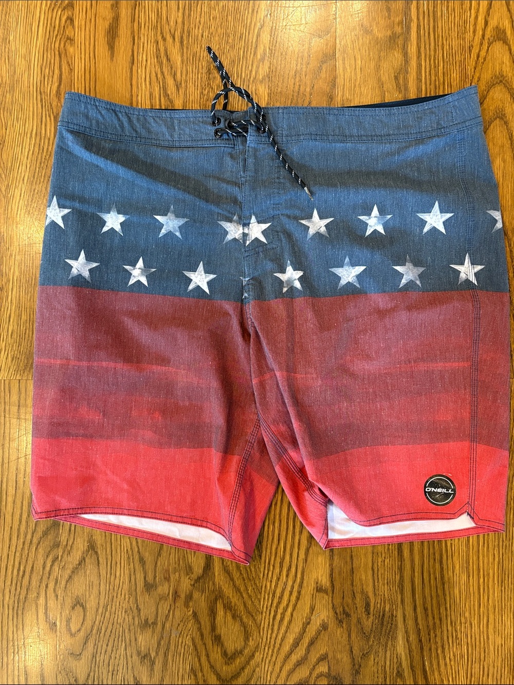 O'Neill Men's Red & Blue Starboard Board Shorts